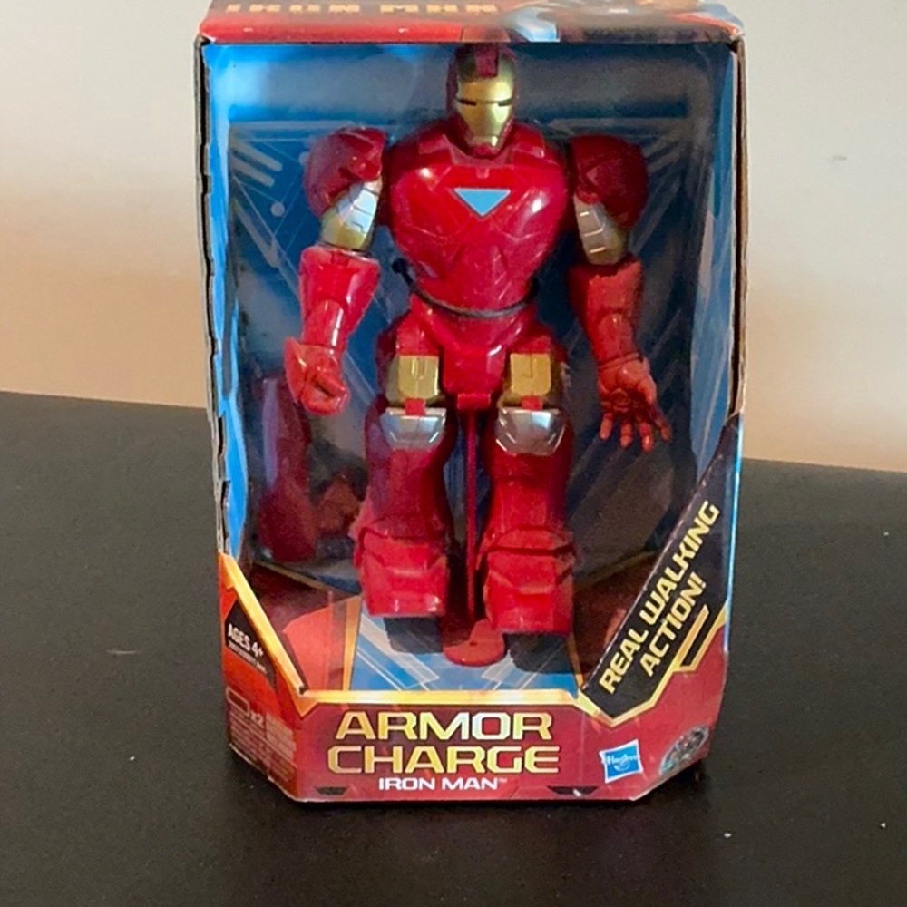 Hasbro Armor Charge Iron Man Action Figure - Red and Gold